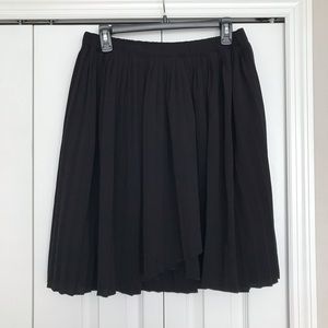 Pleated Wrap Skirt